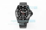 Swiss Replica Rolex Sea-Dweller Blaken Watch Black Dial Red Second Hand Watch 44MM